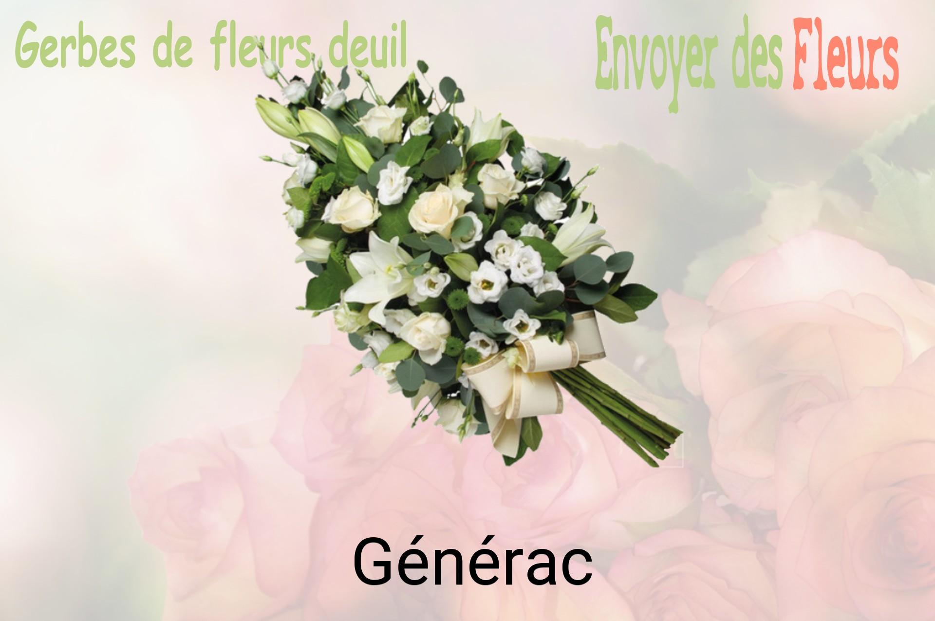 Gerbe de fleurs de deuil livrée à Générac
